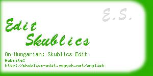edit skublics business card